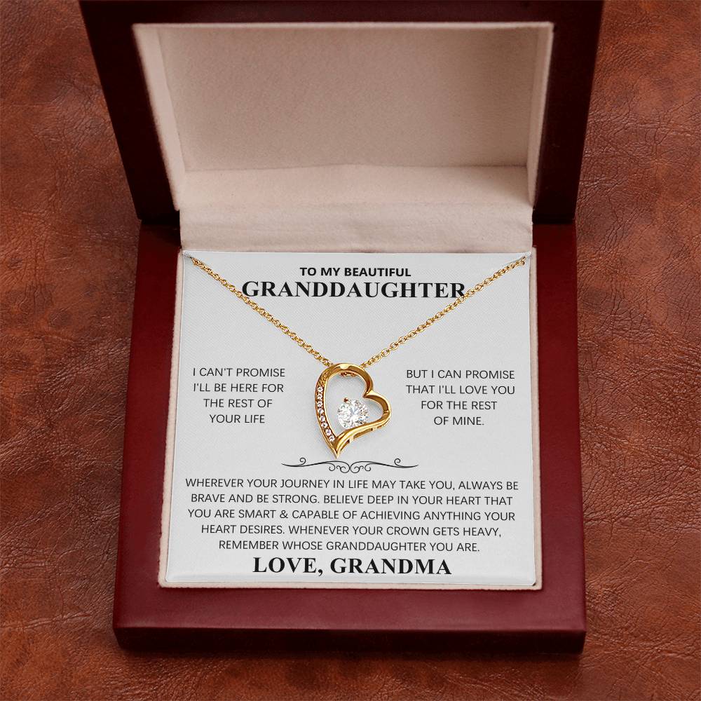 TO MY BEAUTIFUL GRANDDAUGHTER - FOREVER LOVE NECKLACE