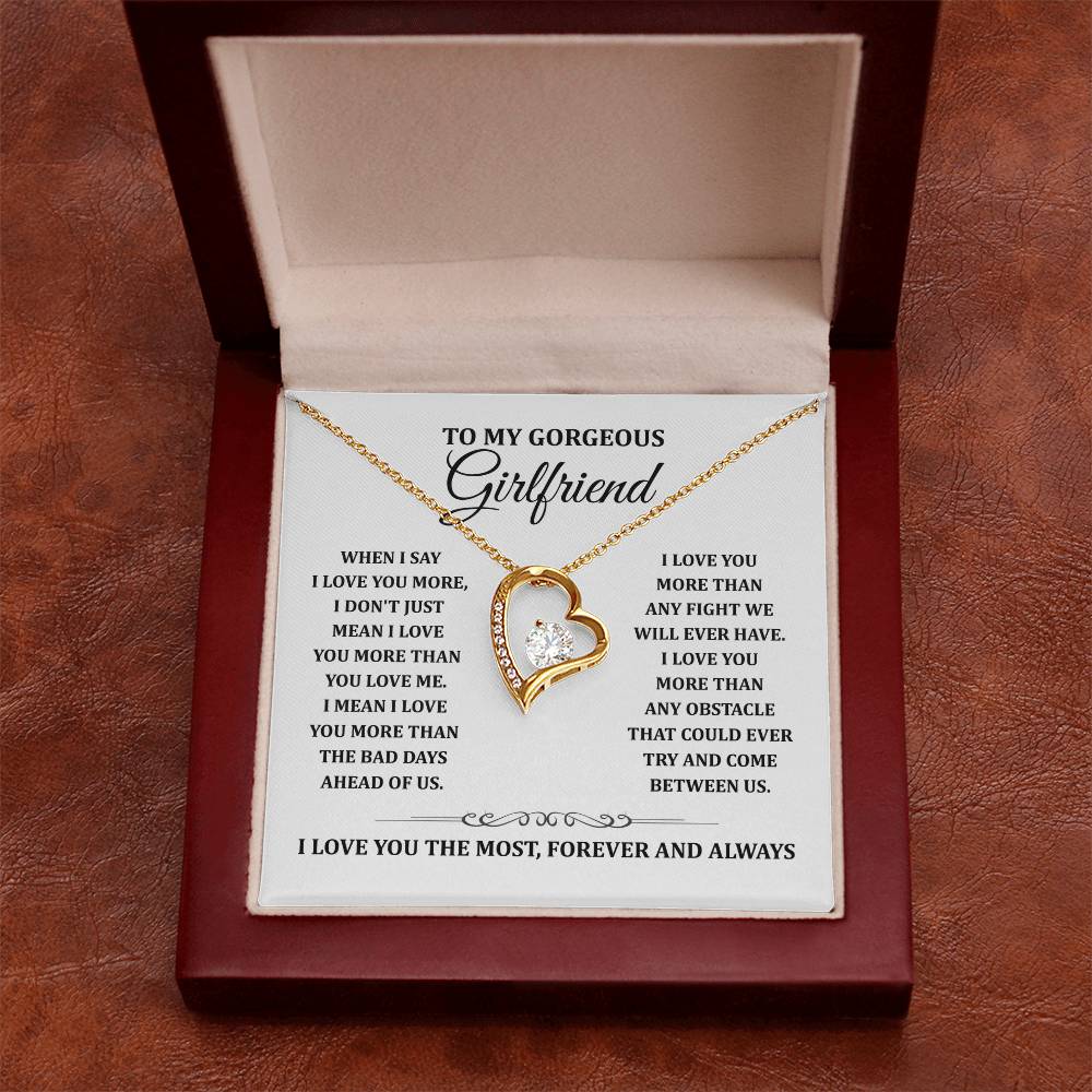 TO MY GORGEOUS GIRLFRIEND - Heart Necklace