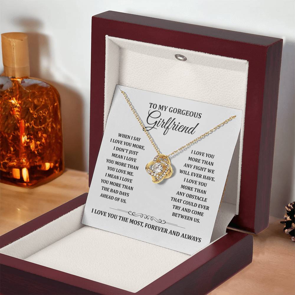 TO MY GORGEOUS GIRLFRIEND - Knot Necklace