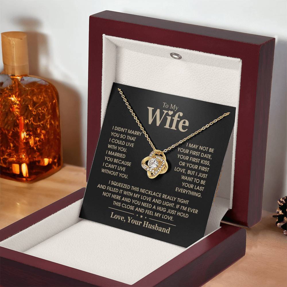 TO MY WIFE - Knot Necklace