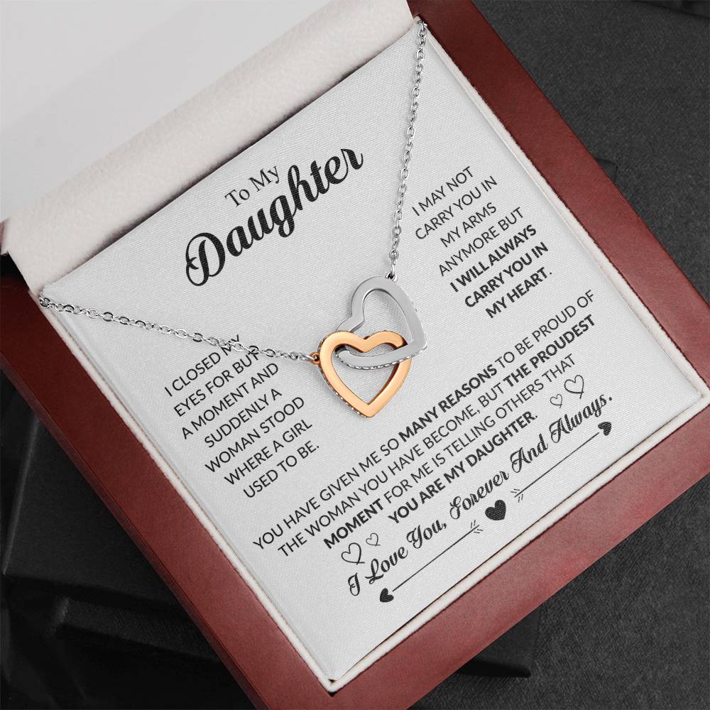 YOU ARE MY DAUGHTER- INTERLOCKING HEARTS
