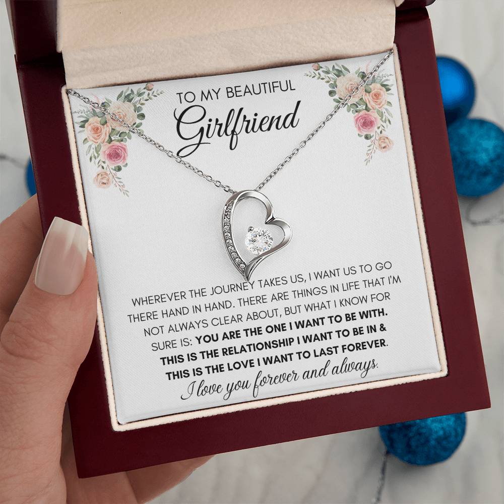 To My Beautiful Girlfriend - Heart Necklace
