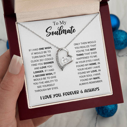 To My Soulmate - Heart Necklace