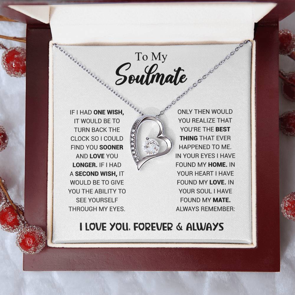 To My Soulmate - Heart Necklace