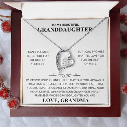TO MY BEAUTIFUL GRANDDAUGHTER - FOREVER LOVE NECKLACE