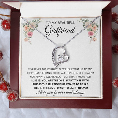 To My Beautiful Girlfriend - Heart Necklace