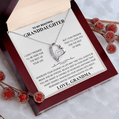 TO MY BEAUTIFUL GRANDDAUGHTER - FOREVER LOVE NECKLACE