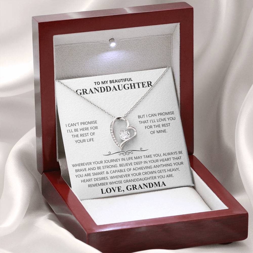 TO MY BEAUTIFUL GRANDDAUGHTER - FOREVER LOVE NECKLACE