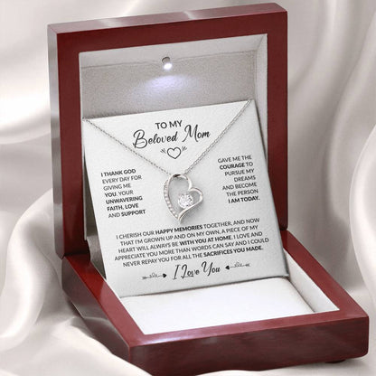 TO MY BELOVED MOM - Forever Love Necklace