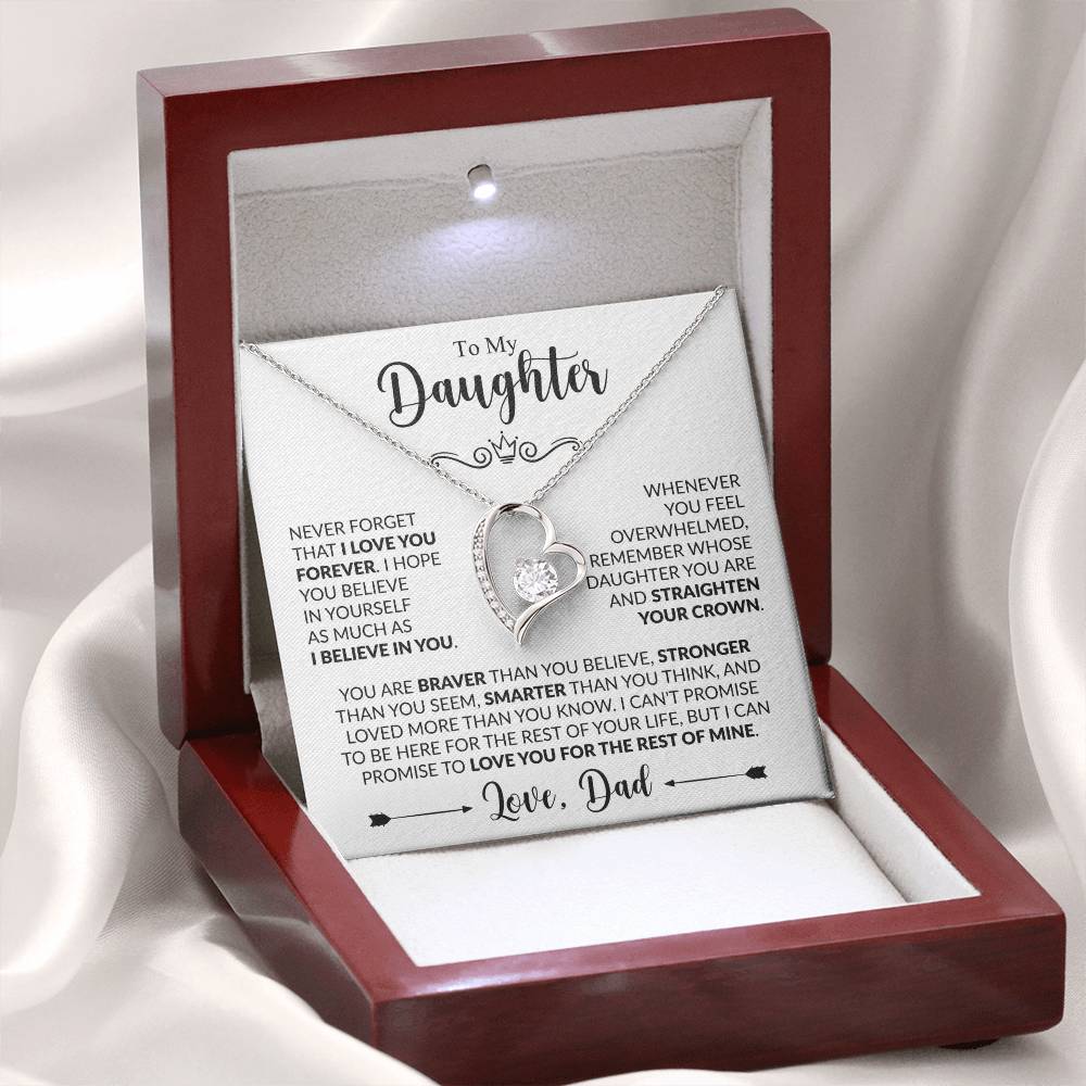 TO MY DAUGHTER - Love, Dad - FOREVER LOVE NECKLACE