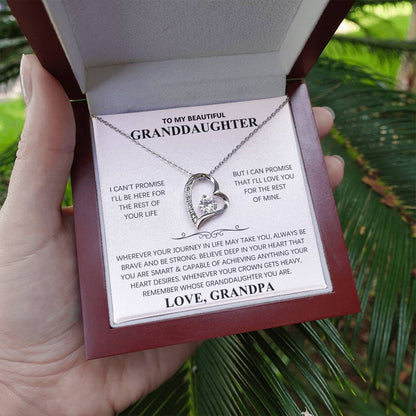 TO MY BEAUTIFUL GRANDDAUGHTER  - FOREVER LOVE NECKLACE
