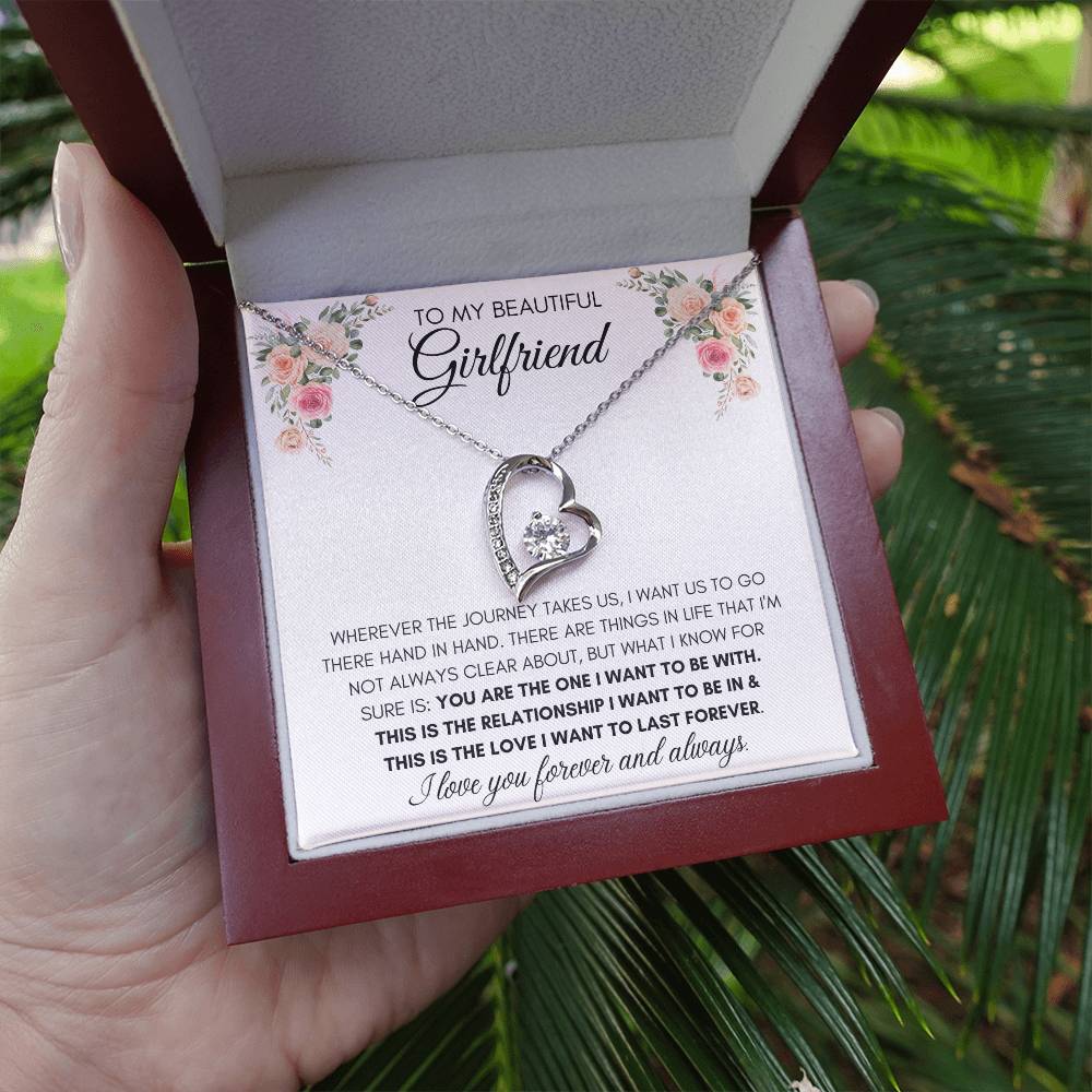 To My Beautiful Girlfriend - Heart Necklace