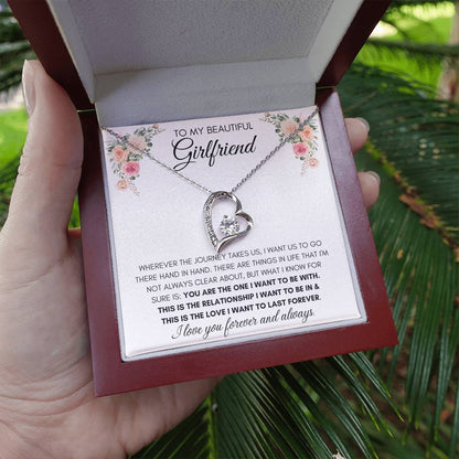 To My Beautiful Girlfriend - Heart Necklace