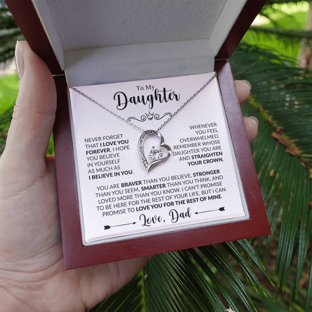 TO MY DAUGHTER - Love, Dad - FOREVER LOVE NECKLACE