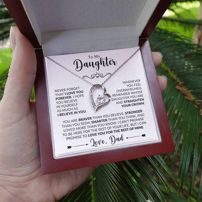 TO MY DAUGHTER - Love, Dad - FOREVER LOVE NECKLACE