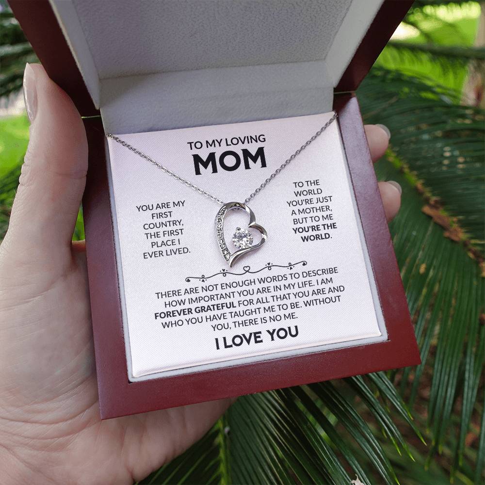 TO MY LOVING MOM - Forever Love Necklace