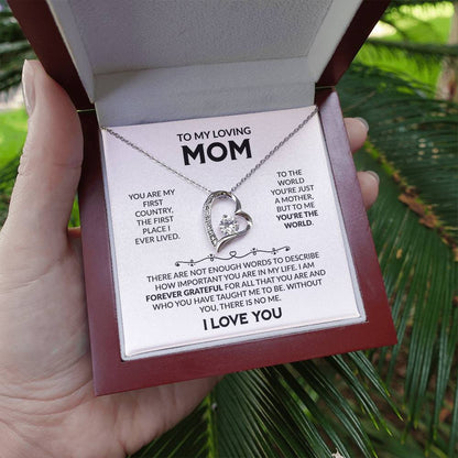 TO MY LOVING MOM - Forever Love Necklace