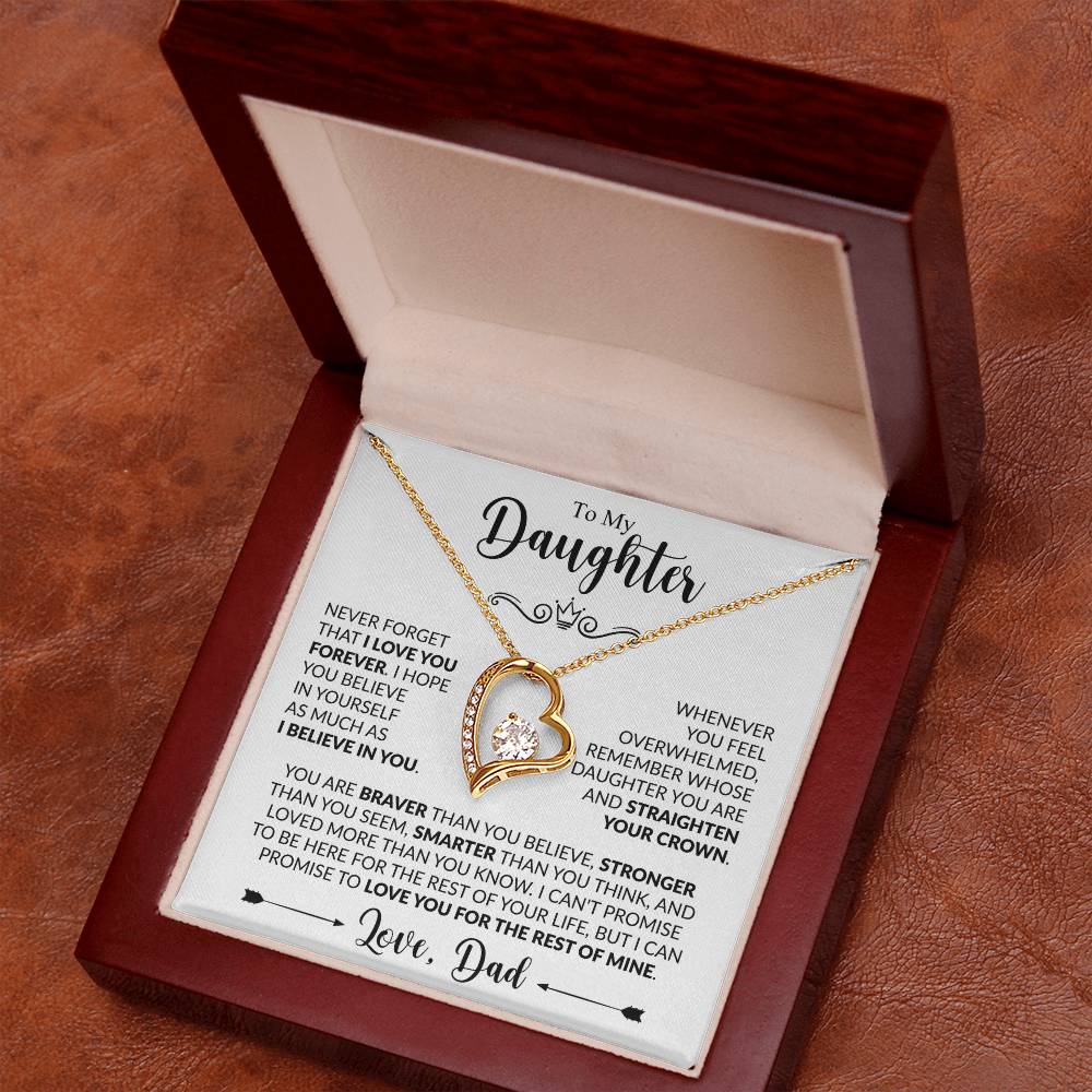 TO MY DAUGHTER - Love, Dad - FOREVER LOVE NECKLACE