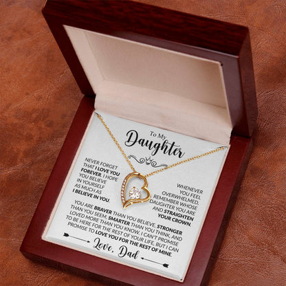 TO MY DAUGHTER - Love, Dad - FOREVER LOVE NECKLACE