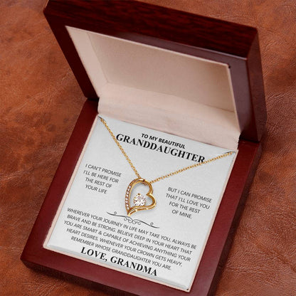 TO MY BEAUTIFUL GRANDDAUGHTER - FOREVER LOVE NECKLACE