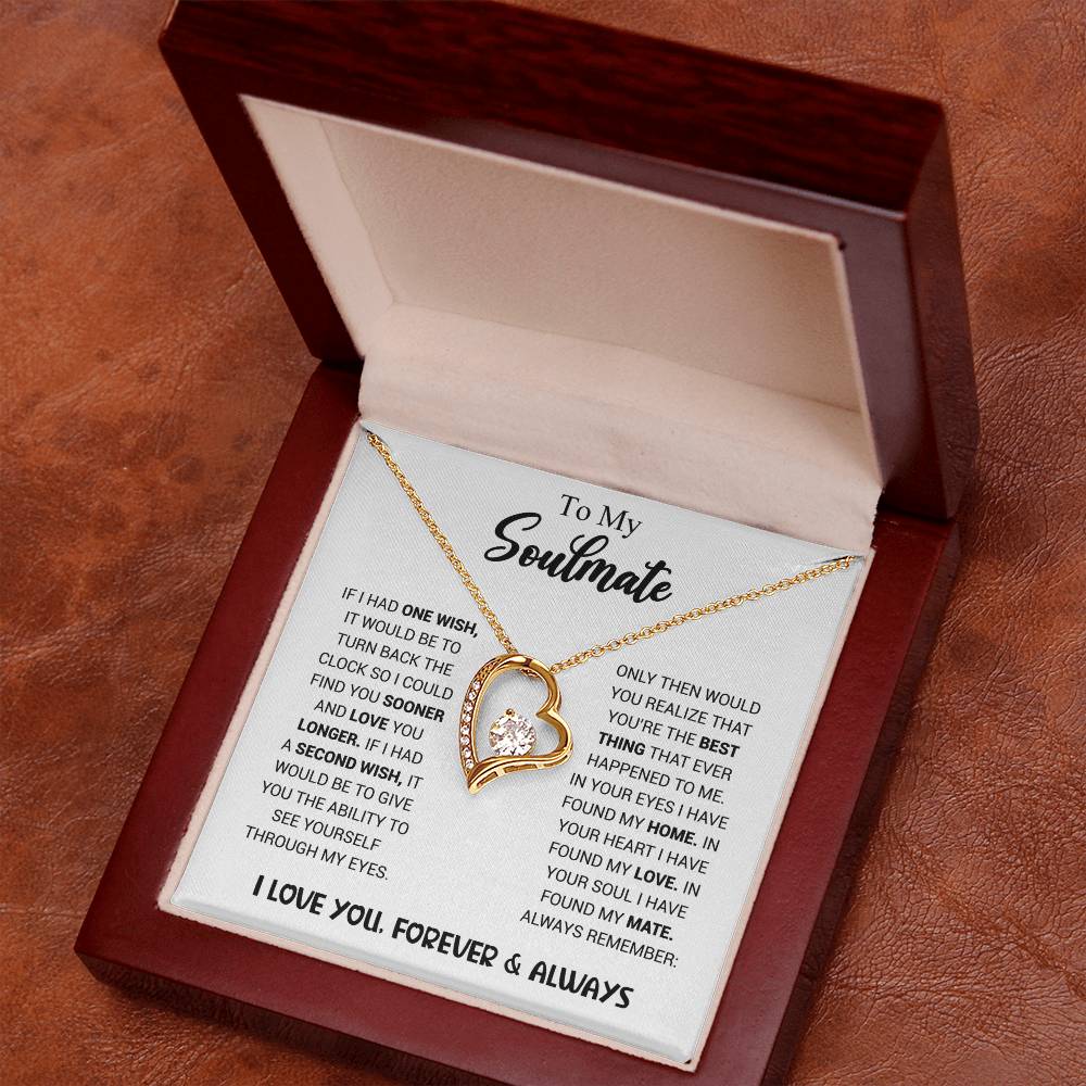 To My Soulmate - Heart Necklace
