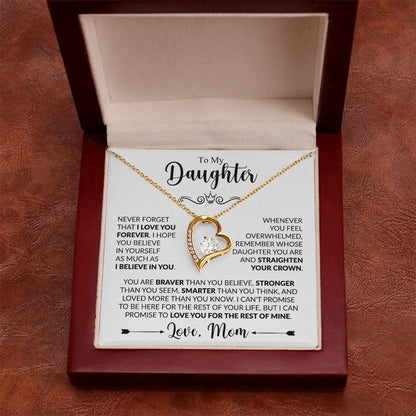 TO MY DAUGHTER - Love, Mom - FOREVER LOVE NECKLACE