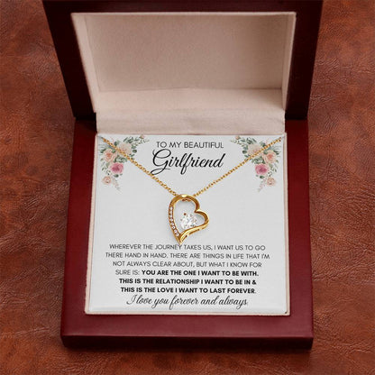 To My Beautiful Girlfriend - Heart Necklace