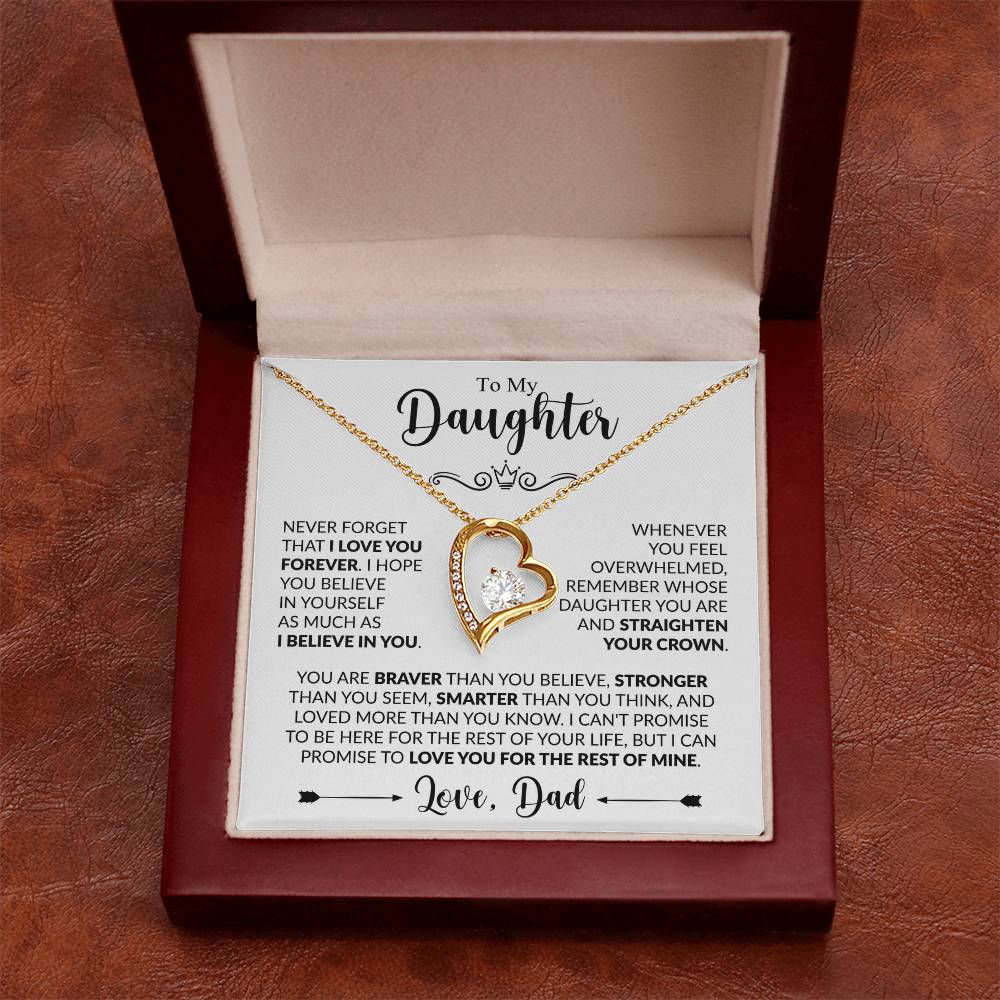 TO MY DAUGHTER - Love, Dad - FOREVER LOVE NECKLACE