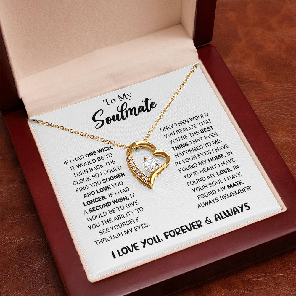 To My Soulmate - Heart Necklace