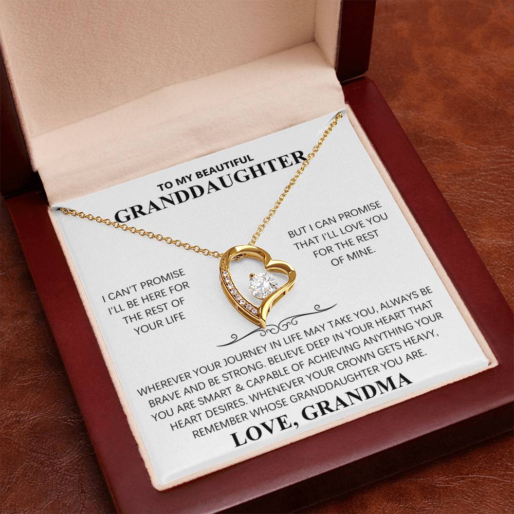 TO MY BEAUTIFUL GRANDDAUGHTER - FOREVER LOVE NECKLACE