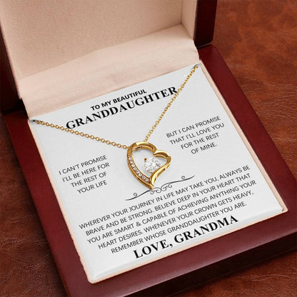 TO MY BEAUTIFUL GRANDDAUGHTER - FOREVER LOVE NECKLACE