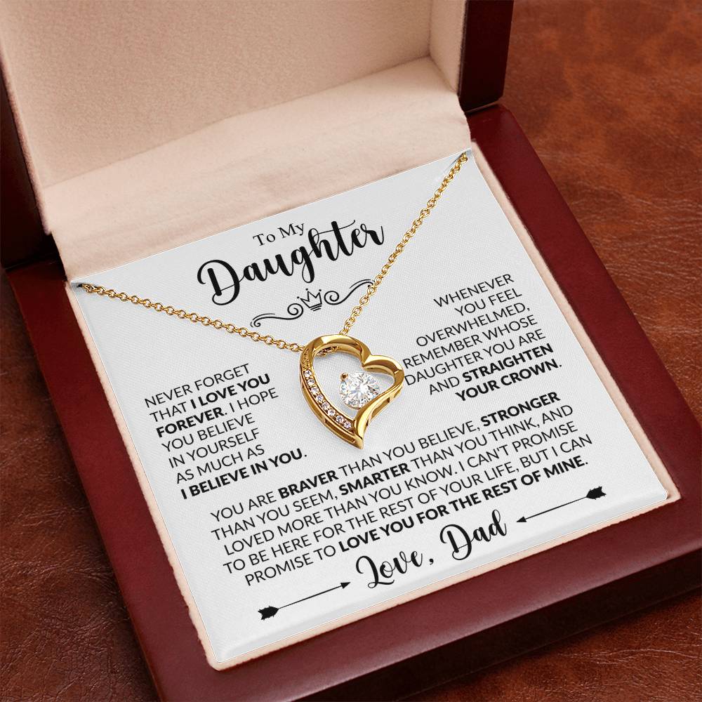 TO MY DAUGHTER - Love, Dad - FOREVER LOVE NECKLACE