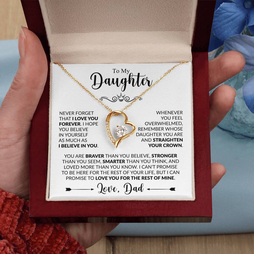 TO MY DAUGHTER - Love, Dad - FOREVER LOVE NECKLACE