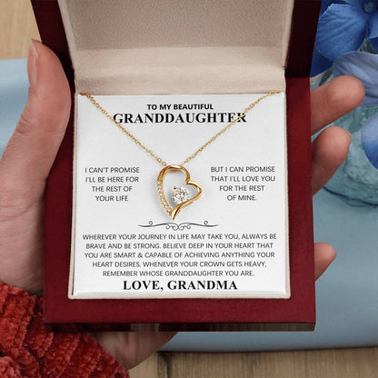 TO MY BEAUTIFUL GRANDDAUGHTER - FOREVER LOVE NECKLACE