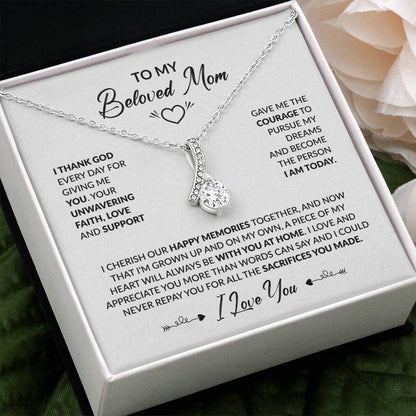 TO MY BELOVED MOM - Alluring Necklace