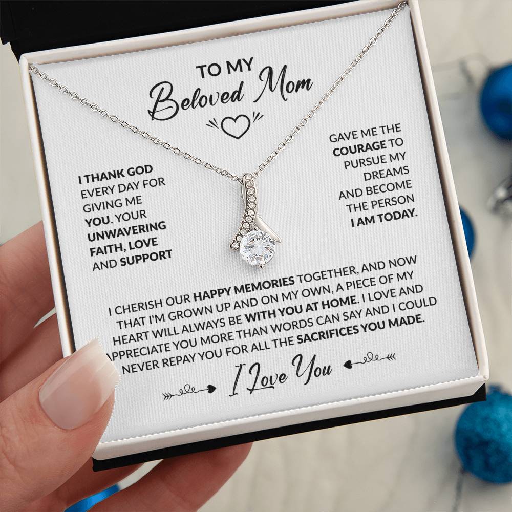 TO MY BELOVED MOM - Alluring Necklace