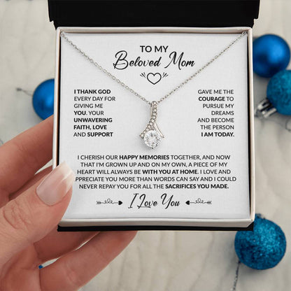 TO MY BELOVED MOM - Alluring Necklace