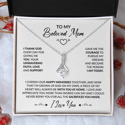 TO MY BELOVED MOM - Alluring Necklace