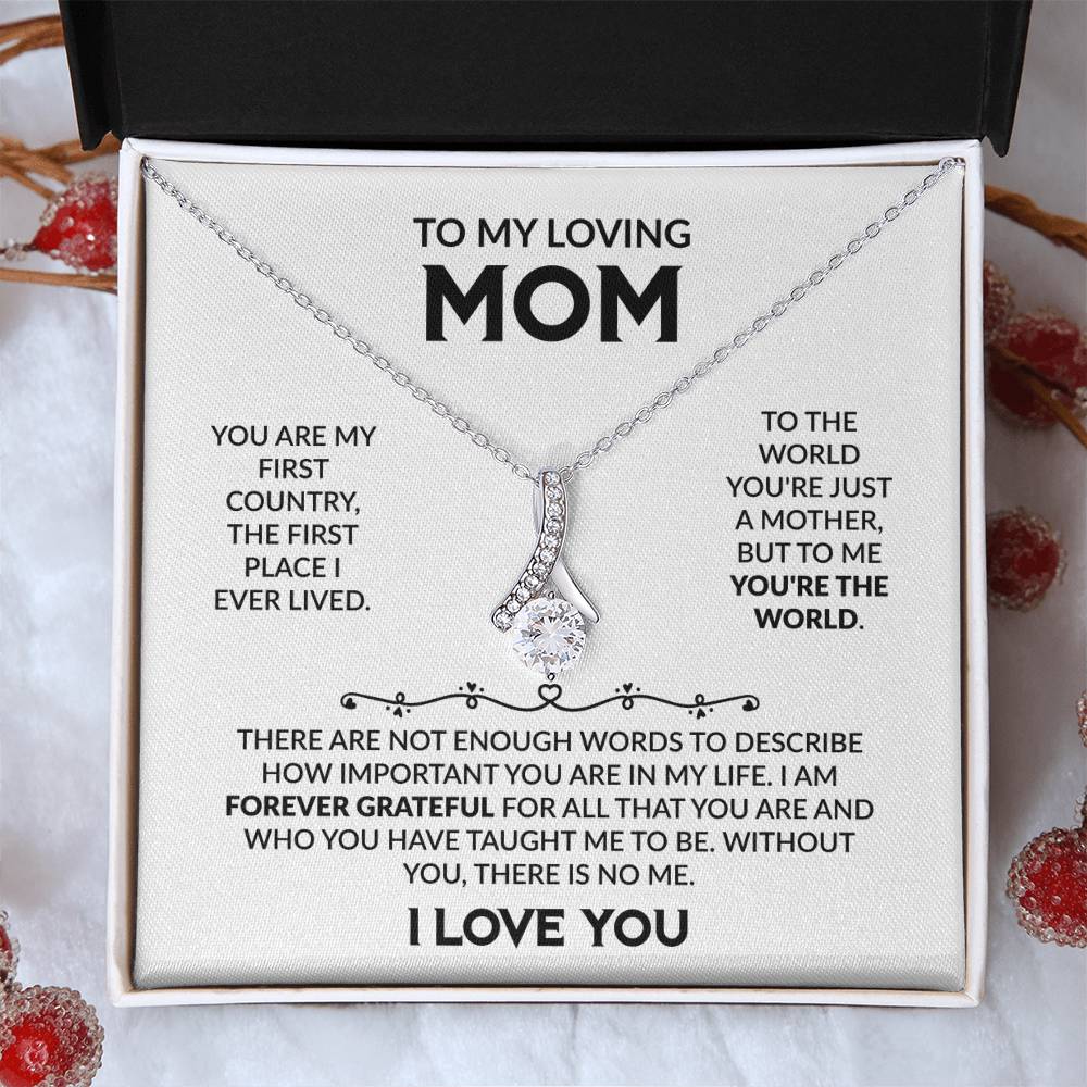 TO MY LOVING MOM - Alluring Necklace