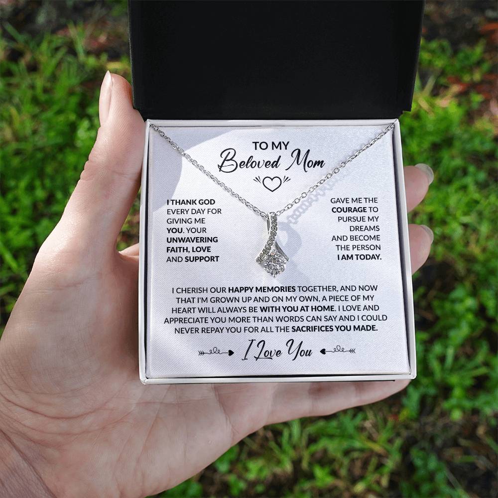 TO MY BELOVED MOM - Alluring Necklace