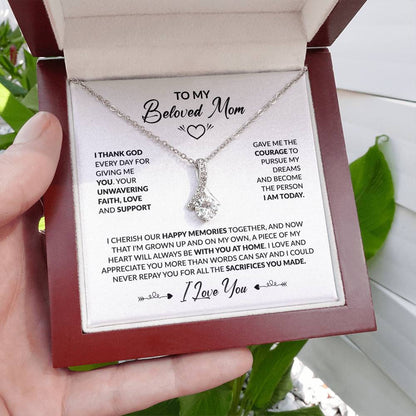 TO MY BELOVED MOM - Alluring Necklace