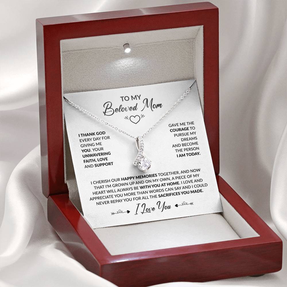 TO MY BELOVED MOM - Alluring Necklace