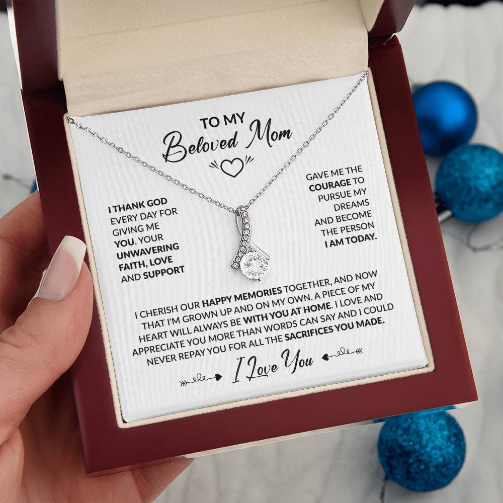 TO MY BELOVED MOM - Alluring Necklace