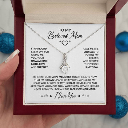 TO MY BELOVED MOM - Alluring Necklace