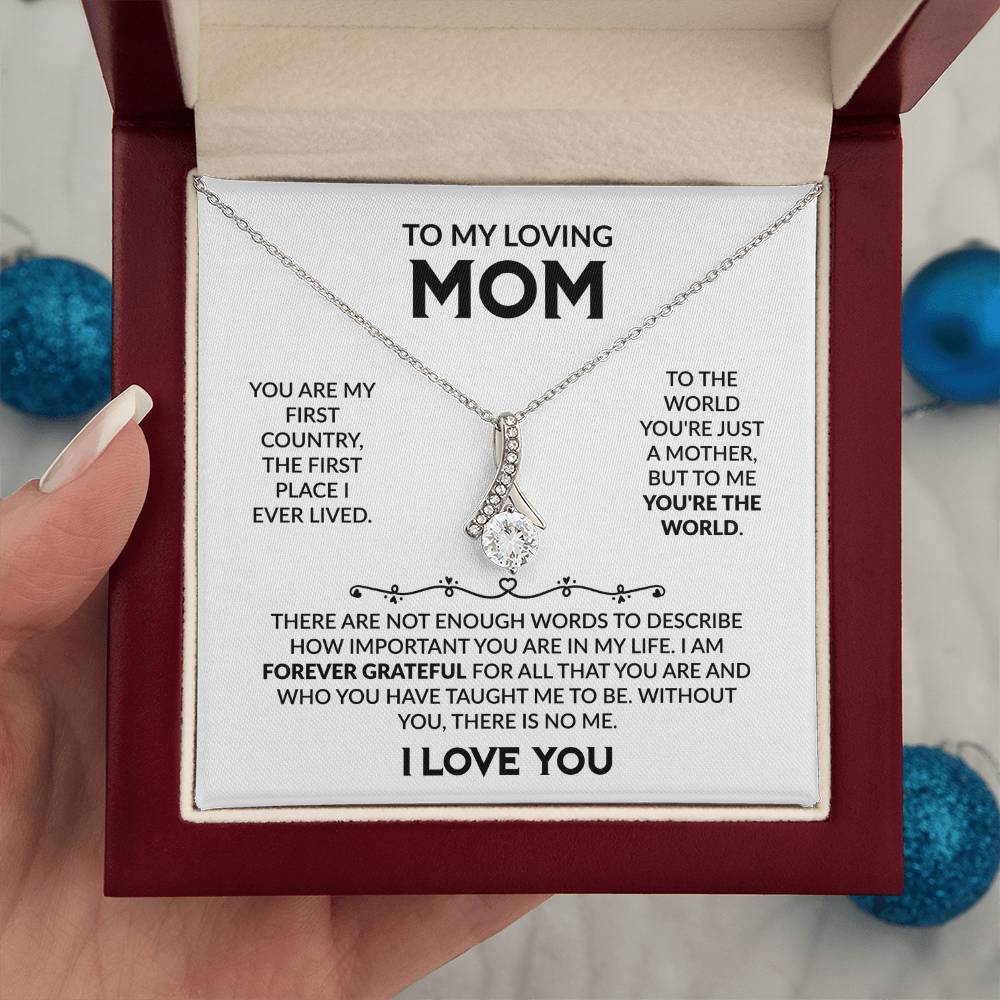 TO MY LOVING MOM - Alluring Necklace
