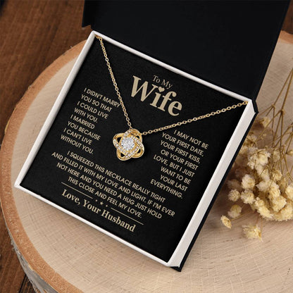 TO MY WIFE - Knot Necklace