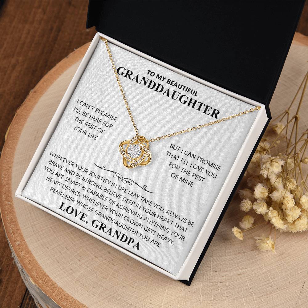 TO MY BEAUTIFUL GRANDDAUGHTER  - KNOT NECKLACE
