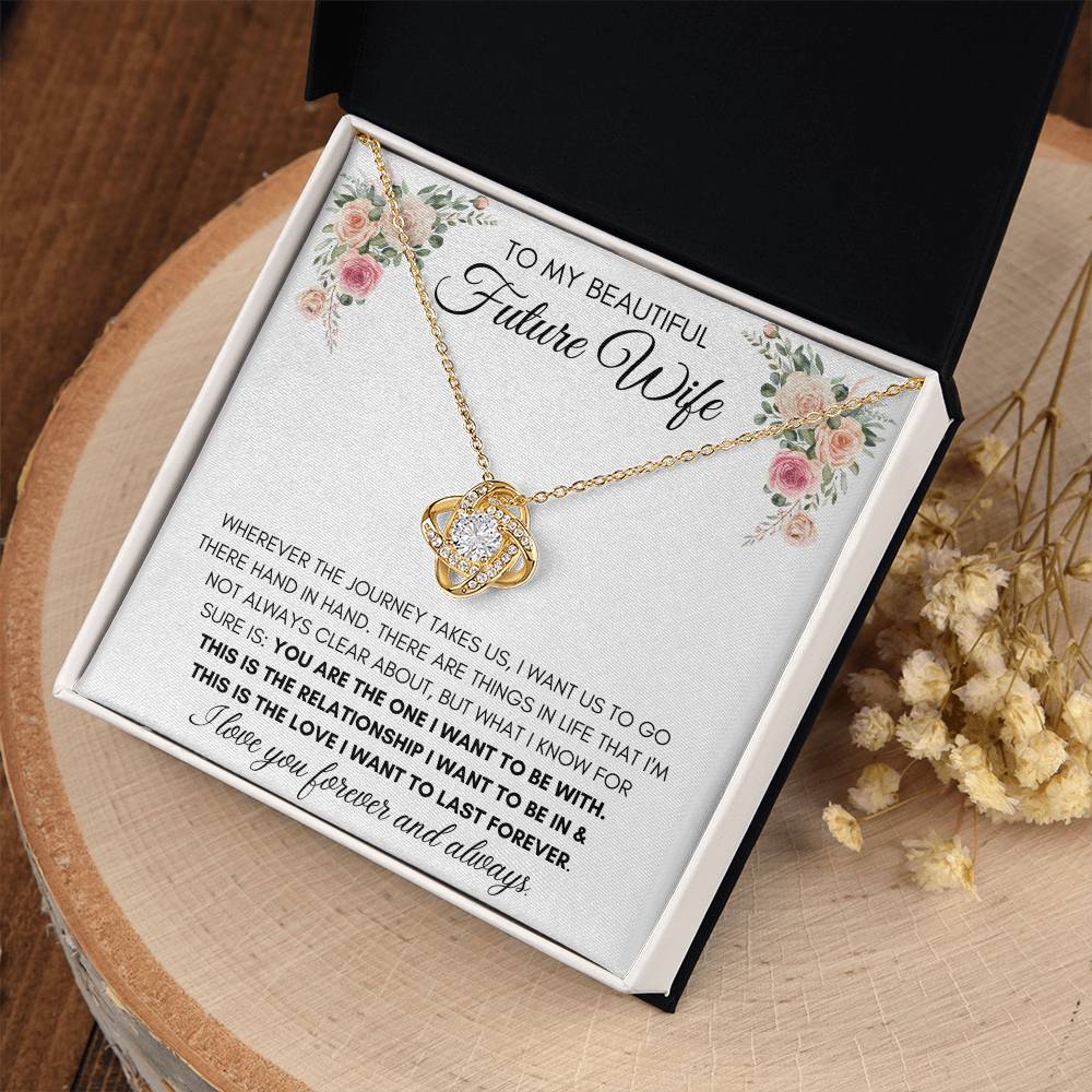 To My Beautiful Future Wife - Knot Necklace