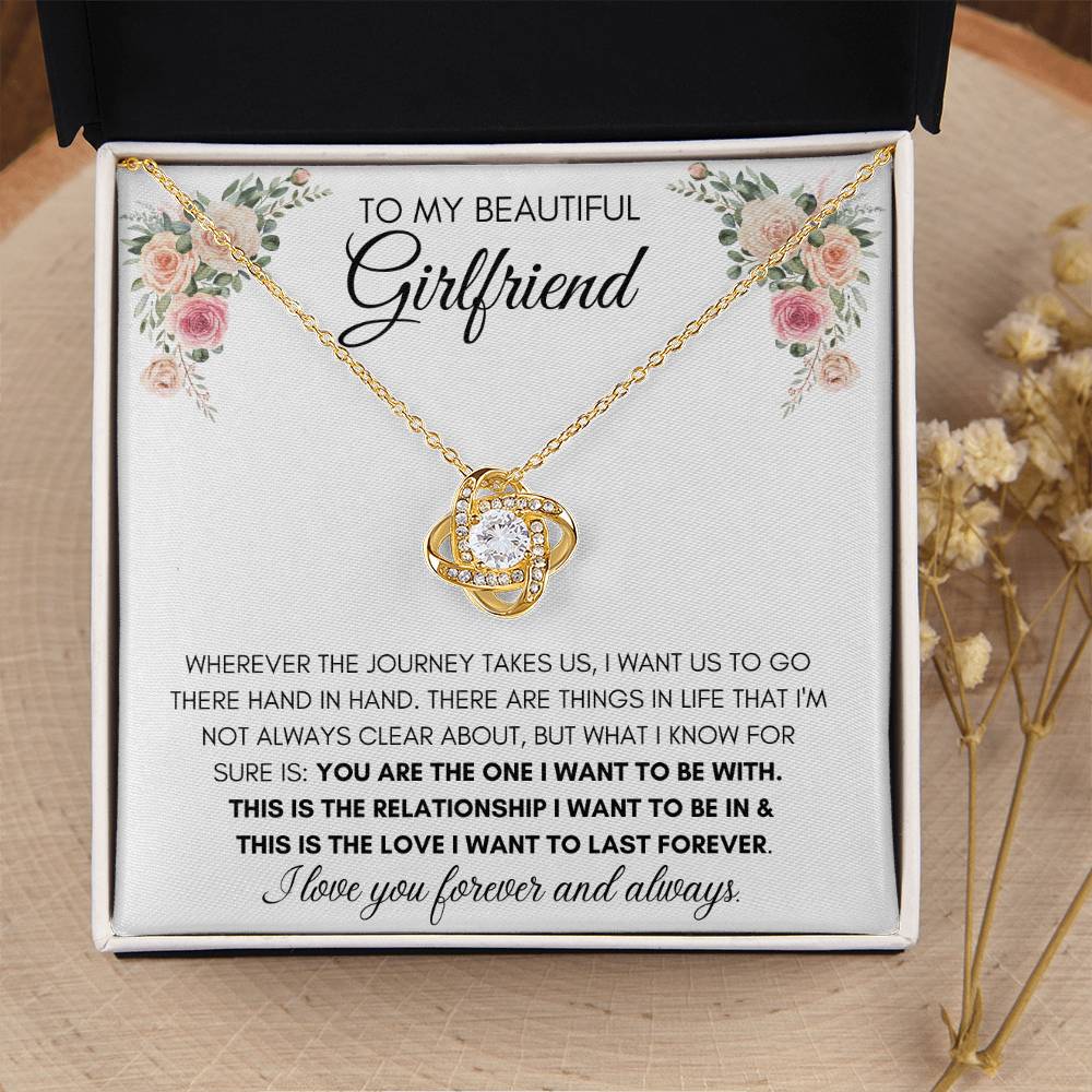 To My Beautiful Girlfriend - Knot Necklace