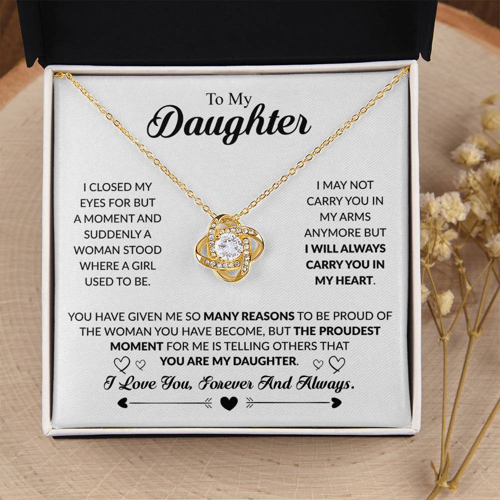YOU ARE MY DAUGHTER - KNOT NECKLACE